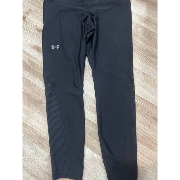 Under Armour Leggings Womens XL Black HeatGear Compression  Leggings Mesh Panels - Picture 4 of 7